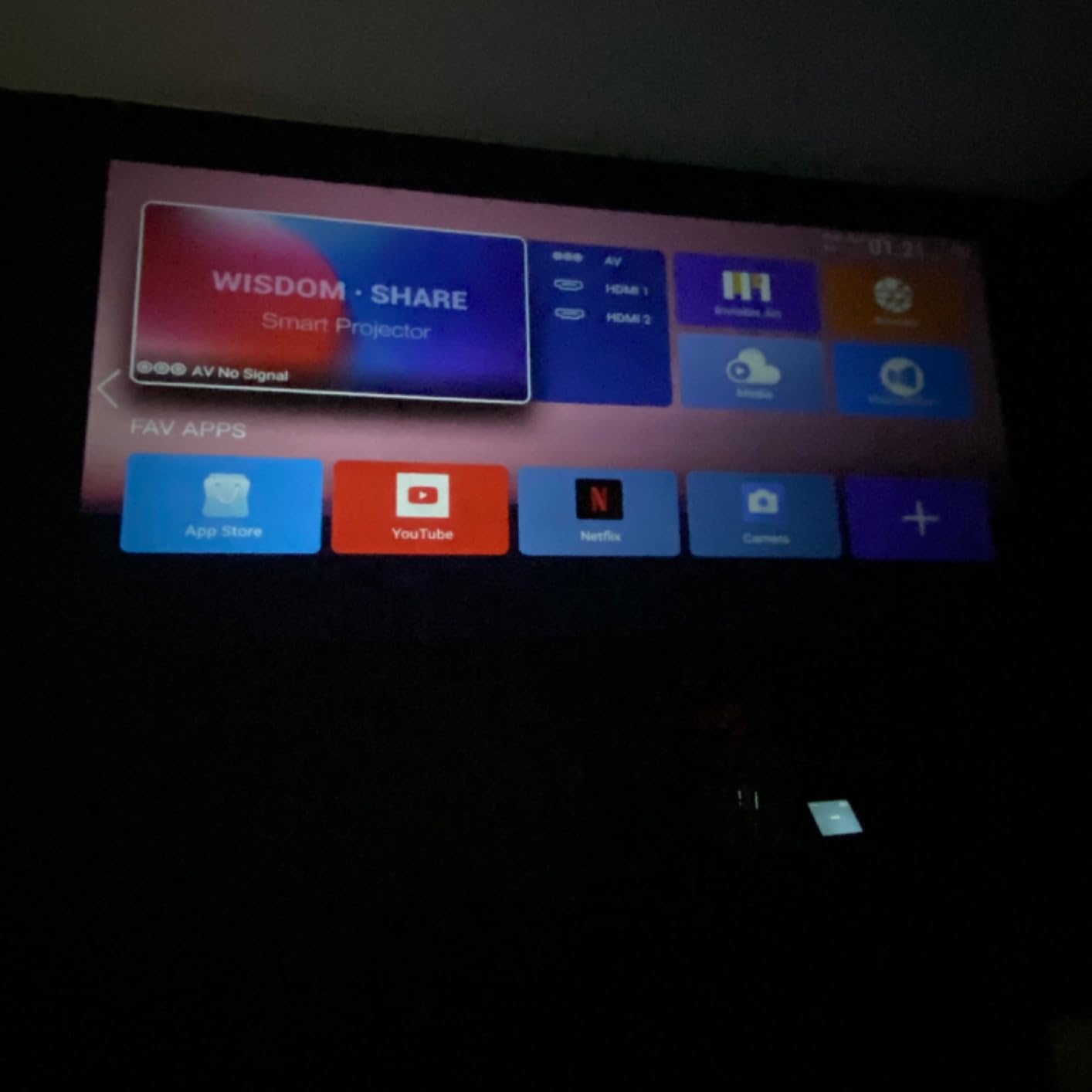 Mini Projector with 4K Support, XJ-HOME A40 Mini Projector with WIFI 6 and Bluetooth 5.2, Smart Portable Projector with 15000L, Mini Projector for Outdoor/Bedroom/Phone/TV Stick/HDMI