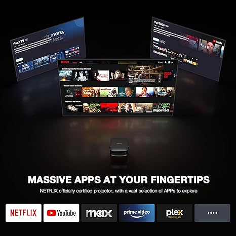 Netflix Licensed 1080P Smart Mini Projector