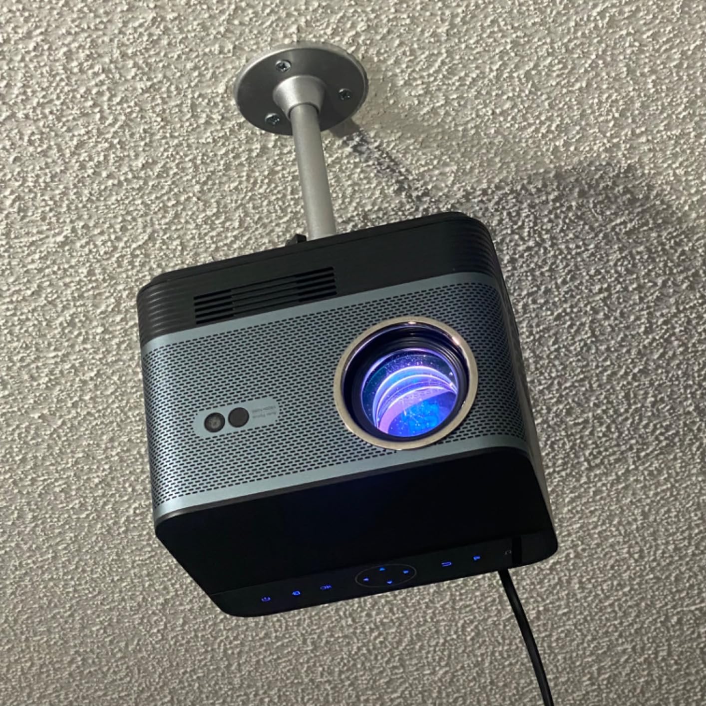 Mini Projector with 4K Support, XJ-HOME A40 Mini Projector with WIFI 6 and Bluetooth 5.2, Smart Portable Projector with 15000L, Mini Projector for Outdoor/Bedroom/Phone/TV Stick/HDMI