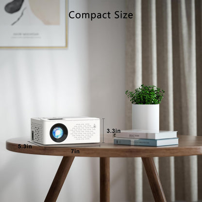 Home Theater Kit with Compact HD Projector, 80" and 120" screens, ceiling mount and tripod